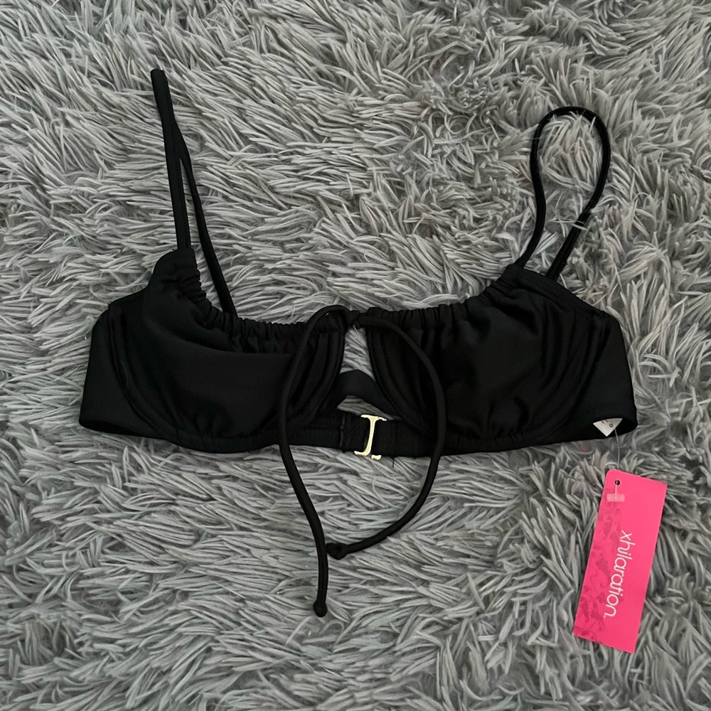 black bikini top